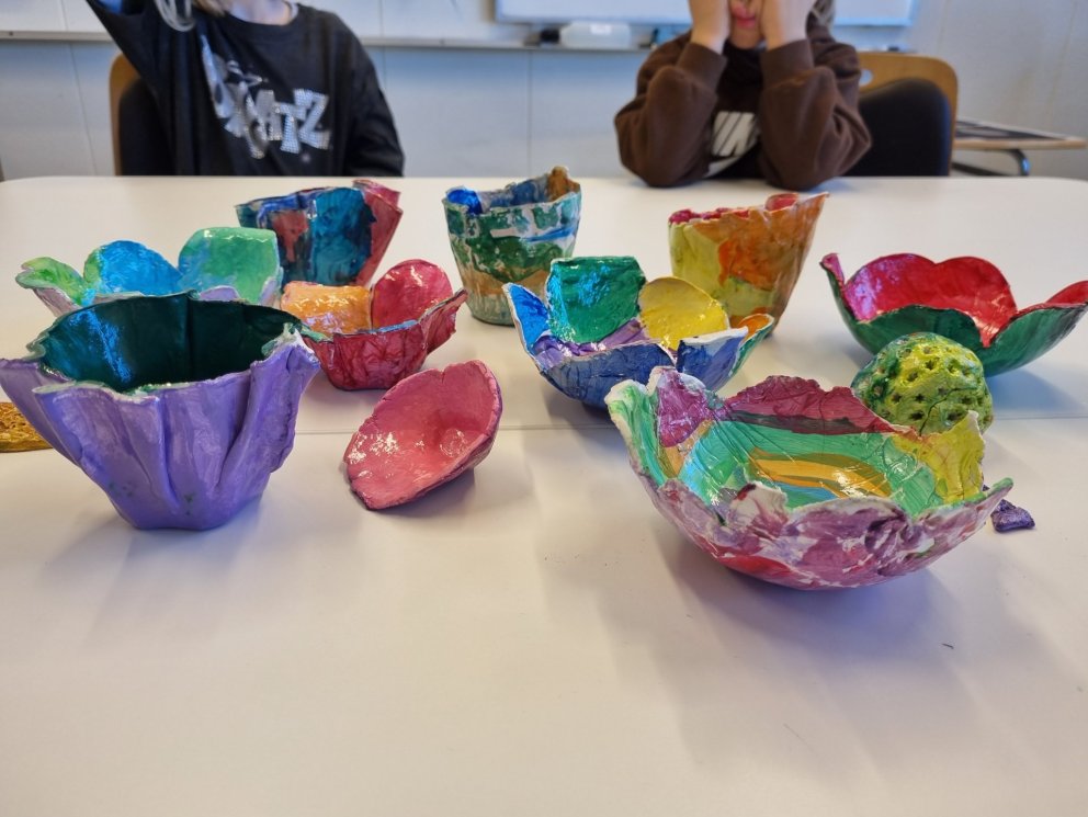 Falleg leirverk í myndmennt