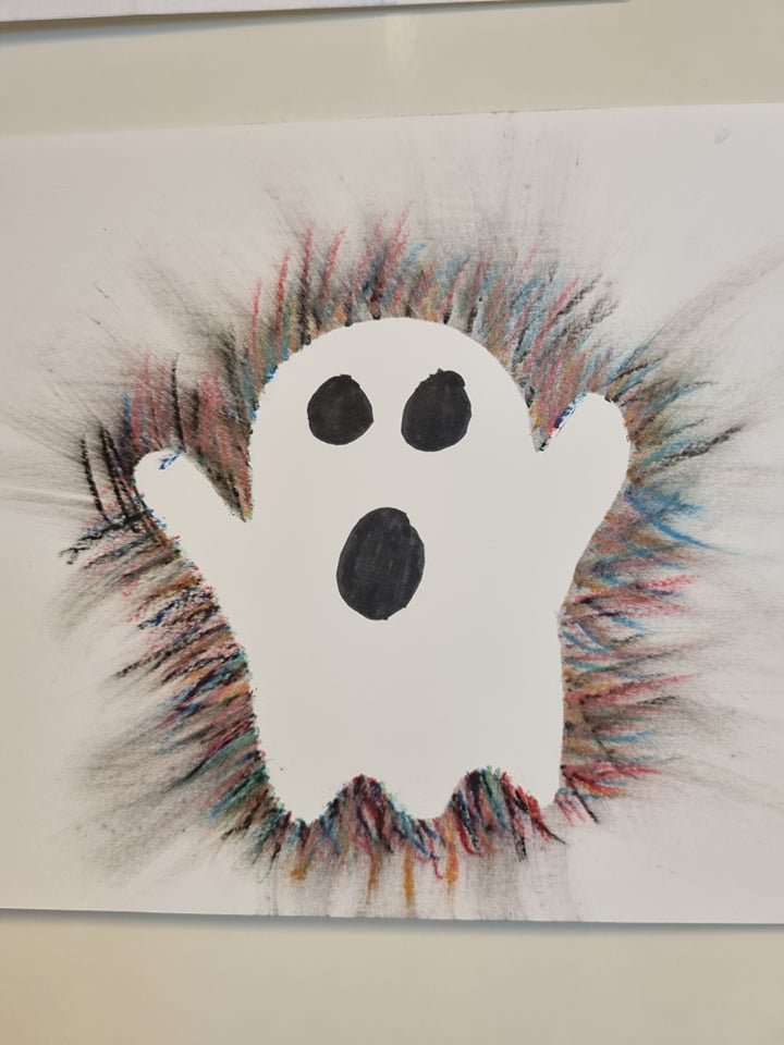 Halloween kveðja úr myndmennt