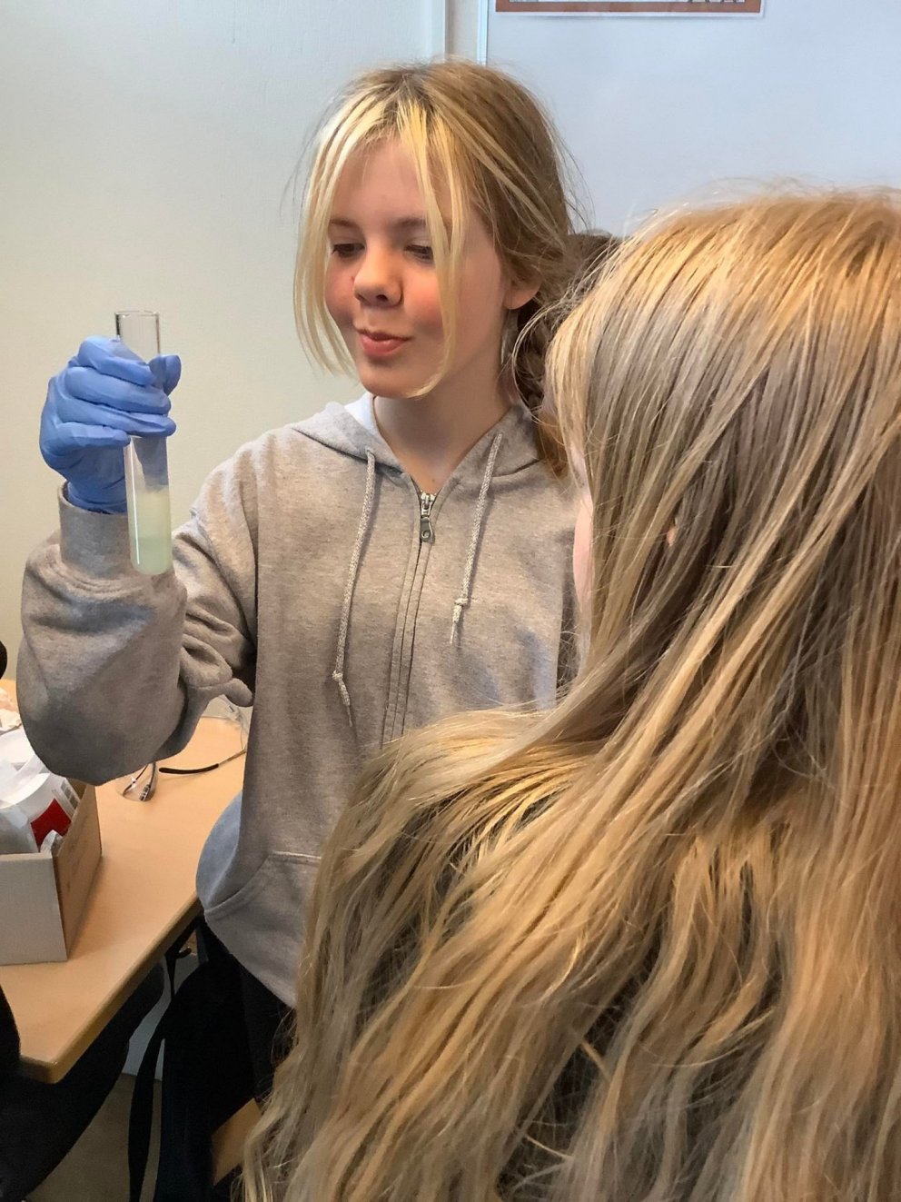 Heimsókn frá Judith og Morten, starfsmönnum BioPol á miðstigið