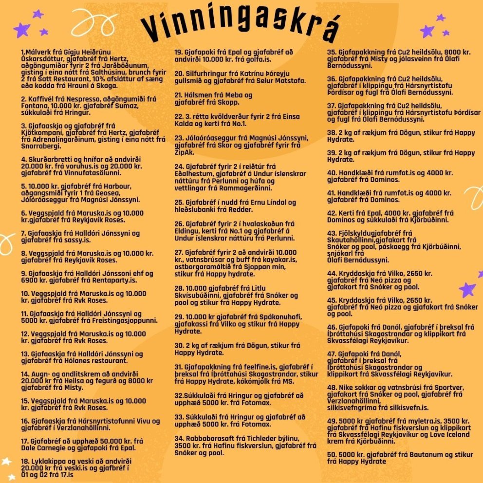 Vinningaskrá