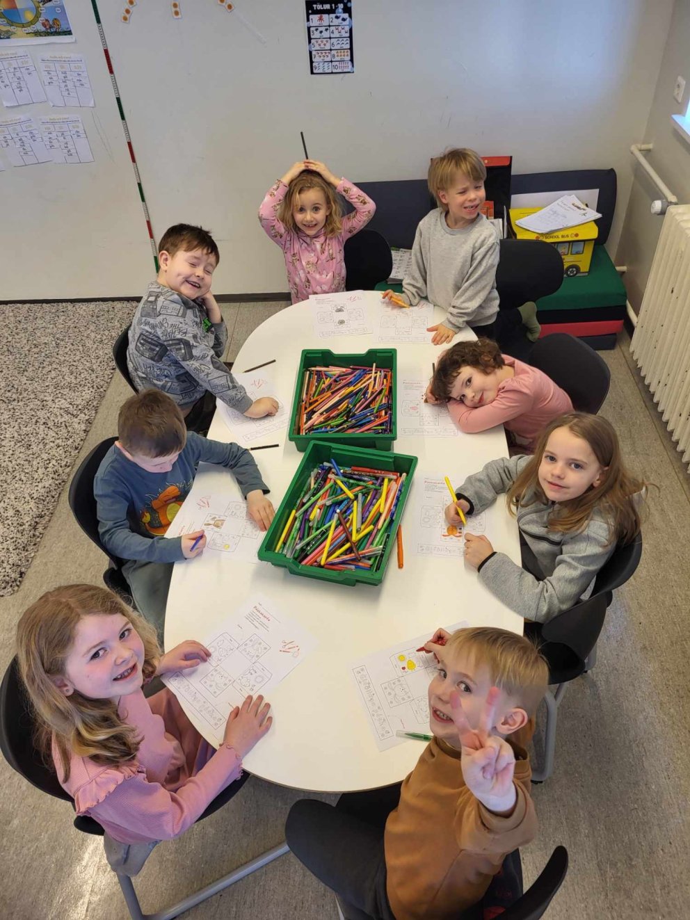 Páskakörfur í vinnslu