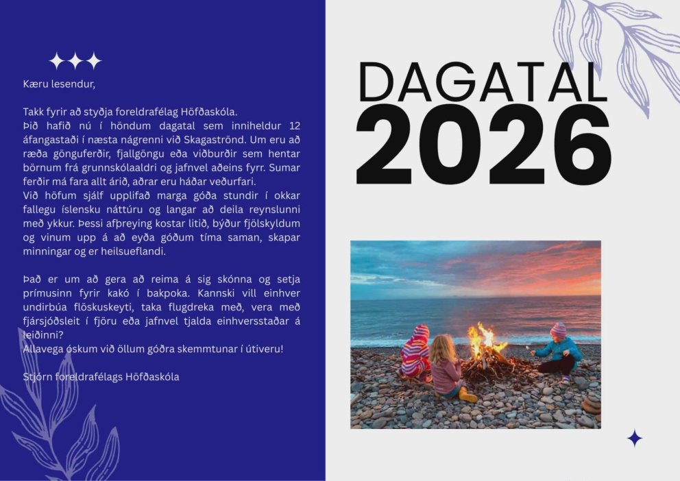 Fjáröflun foreldrafélags Höfðaskóla