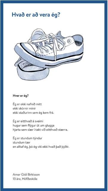 Ljóðið hans Arnars Gísla