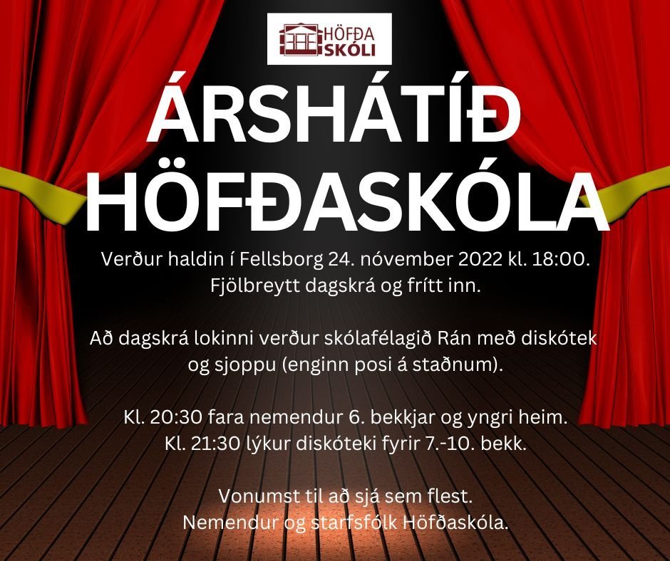 Árshátíð Höfðaskóla