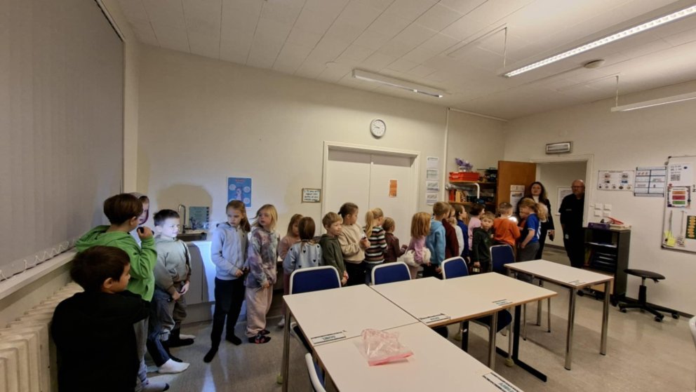 Lögreglan heimsótti yngsta stig