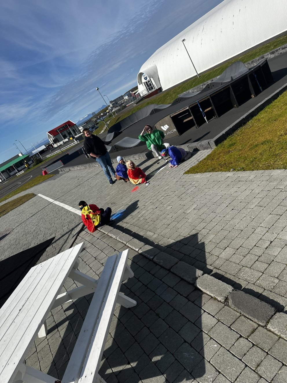 Veðurblíða á fyrsta skóladegi