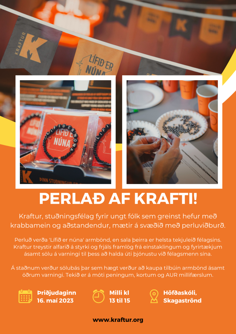 PERLAÐ AF KRAFTI