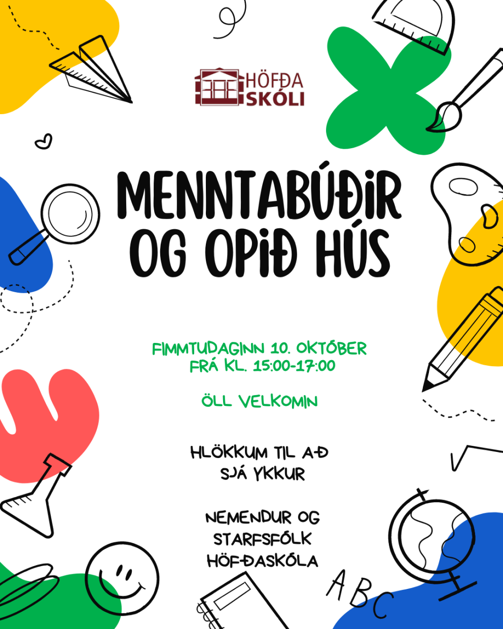 Menntabúðir og opið hús