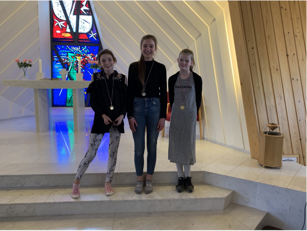 Ísabella Líf, Sólveig Erla og Sóley Sif