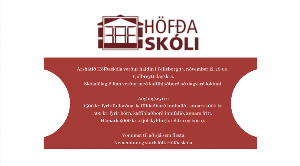 Árshátíð Höfðskóla