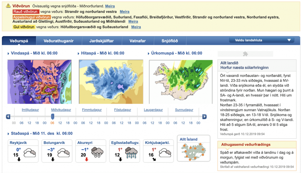 Skólahaldi aflýst á morgun, miðvikudaginn 11.desember, vegna veðurs.