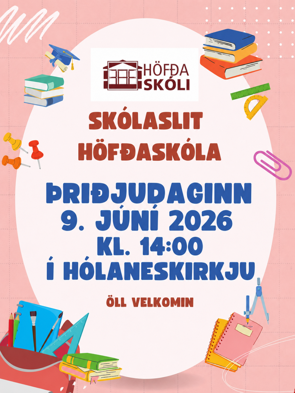 Skólaslit vor 2026