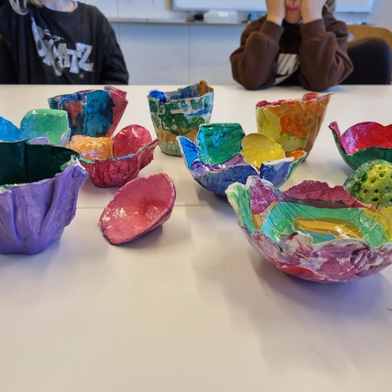 Falleg leirverk í myndmennt