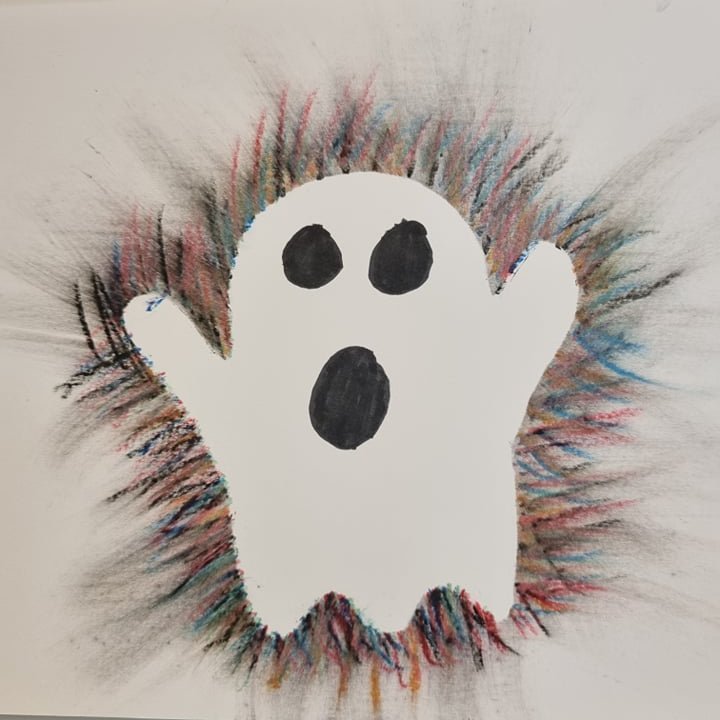 Halloween kveðja úr myndmennt