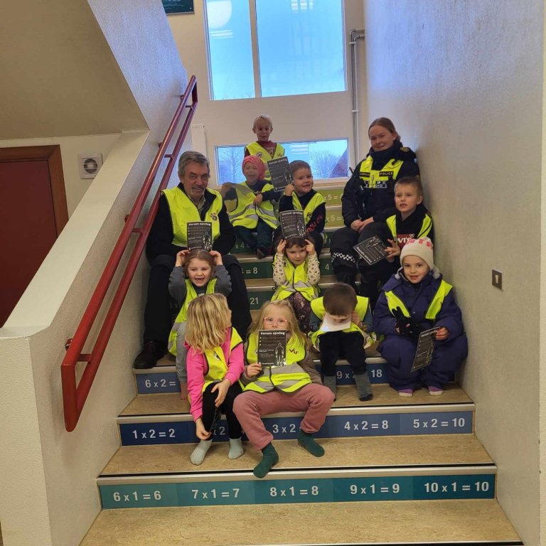 Nemendur í vestunum góðu.