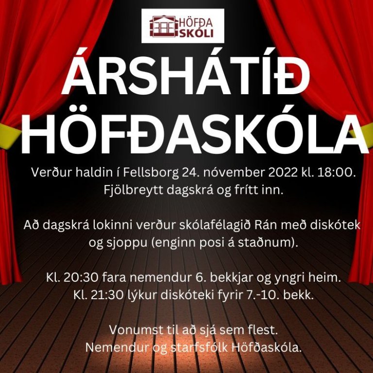 Árshátíð Höfðaskóla