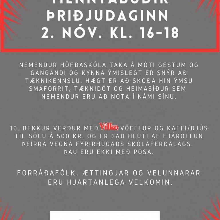 Menntabúðir 2.nóvember