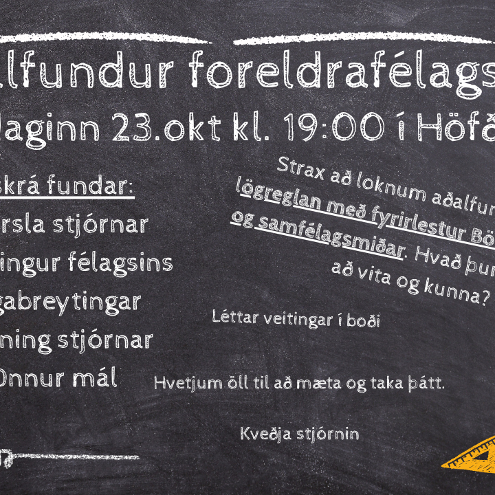 Aðalfundur foreldrafélagsins