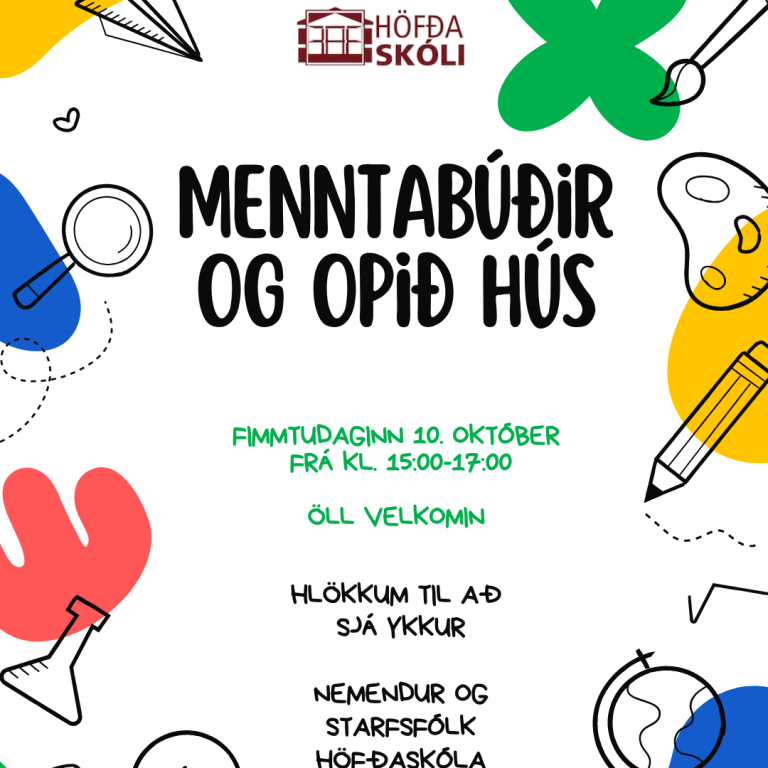 Menntabúðir og opið hús