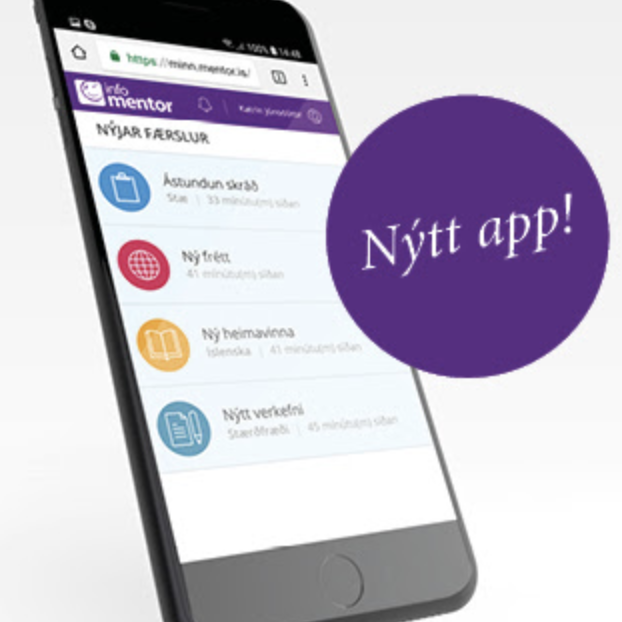 Nýtt Mentor app fyrir nemendur og aðstandendur