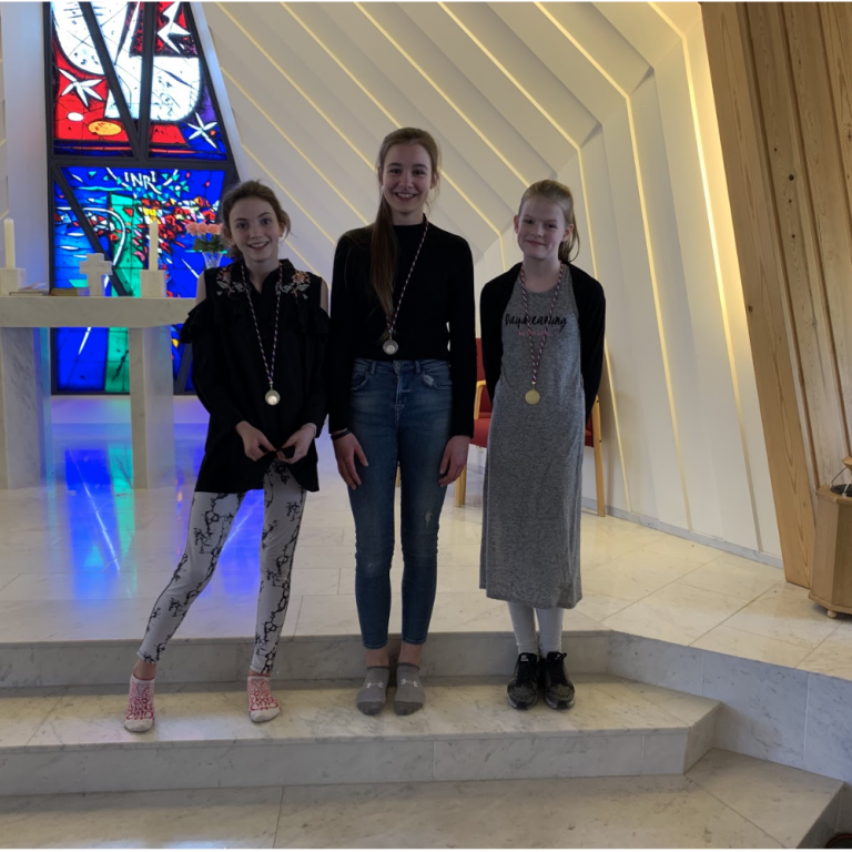 Ísabella Líf, Sólveig Erla og Sóley Sif