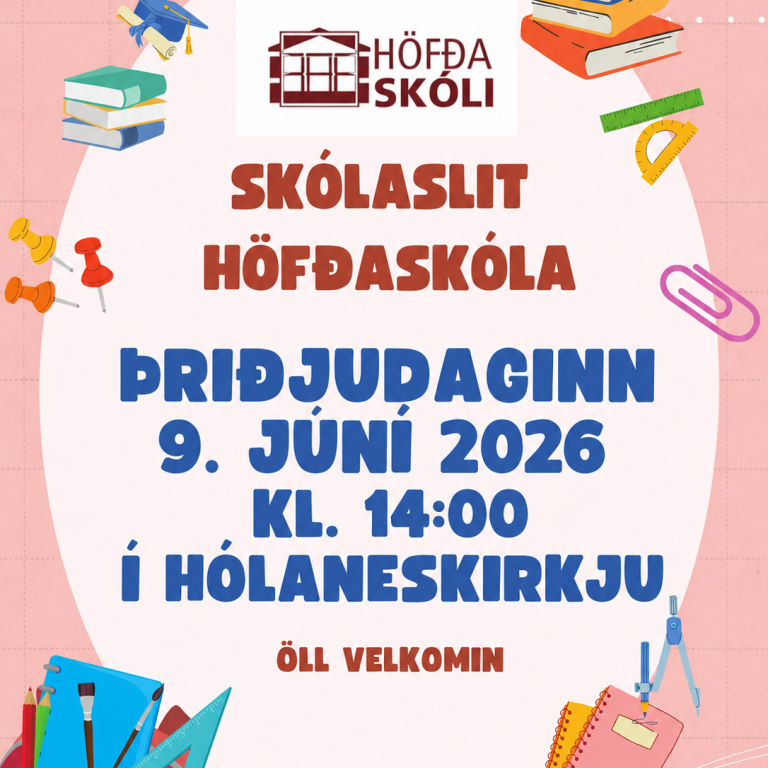 Skólaslit vor 2026